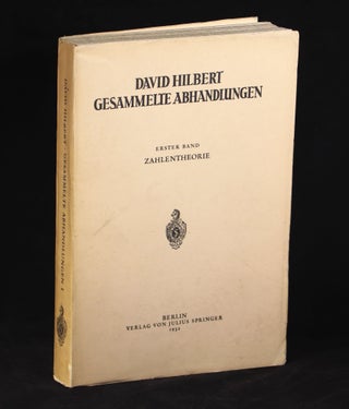 Item #000010126 Gesammelte Abhandlungen [= Collected Papers]; Erster Band: Zahlentheorie [= First...