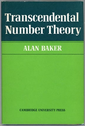 Item #000010160 Transcendental Number Theory. Alan Baker
