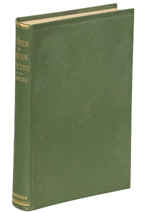 Item #000010207 Antimachus of Colophon and the Position of Women in Greek Poetry. E. F. M. Benecke