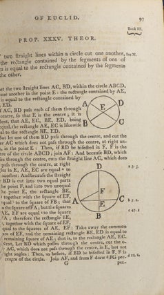 Elements of Euclid; Viz. The First Six Books, Together with the Eleventh and Twelfth. The errors, by which Theon, or others, have long ago vitiated these books, are corrected, and some of Euclid's demonstrations are restored. Also the book of Euclid's Data, in like manner corrected by Robert Stimson, M.D. Emeritus Professor of Mathematics in the University of Glasgow. To this Ninth Edition are also annexed Elements of Plain and Spherical Trigonometry.