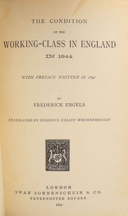The Condition of the Working-Class in England in 1844