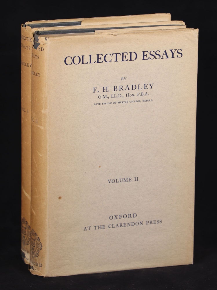 Item #000010823 Collected Essays. F. H. Bradley.