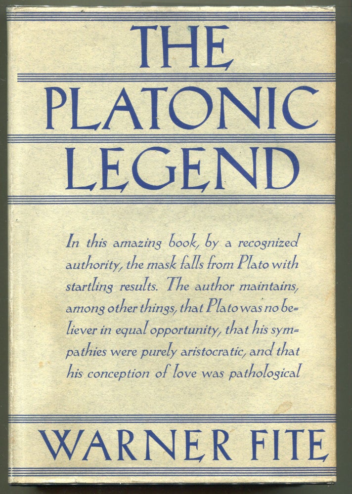 Item #000010838 The Platonic Legend. Warner Fite.