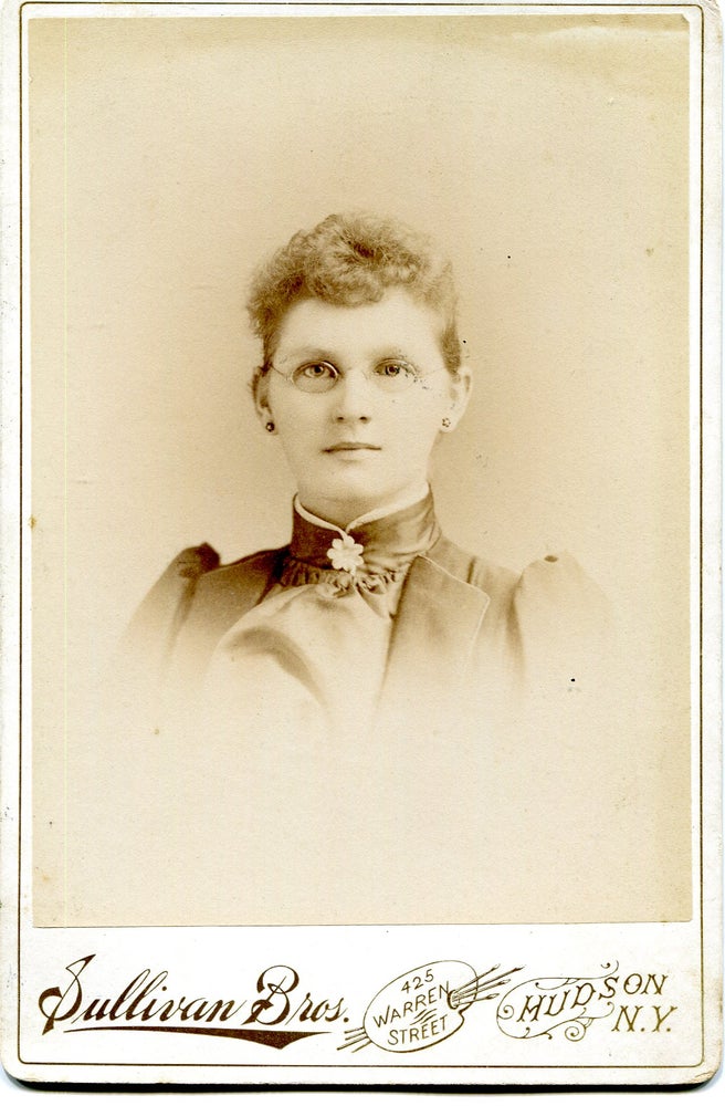 Item #000011066 Portrait of a Young Woman Wearing Glasses. Frederick Sullivan, Henry Sullivan.