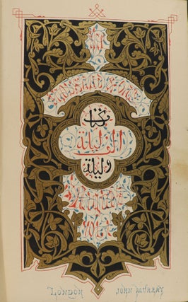 The Thousand and One Nights; Or, the Arabian Nights' Entertainments; Translated and Arranged for Family Reading, with Explanatory Notes, by E.W. Lane, Esq.