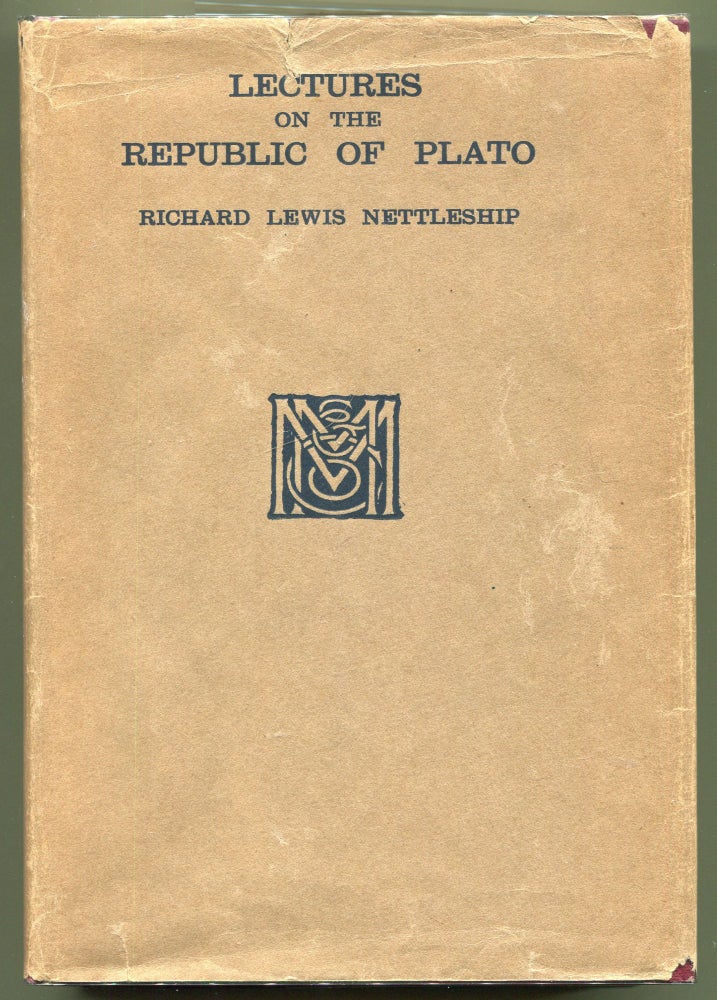 Item #000011684 Lectures on the Republic of Plato. Richard Lewis Nettleship.