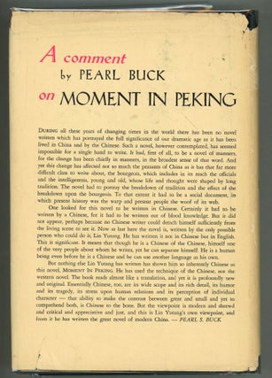 Moment in Peking; A Novel of Contemporary Chinese Life