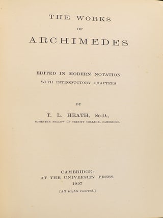 The Works of Archimedes
