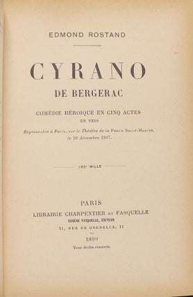 Cyrano de Bergerac; Comédie Héroique en Cinq Actes