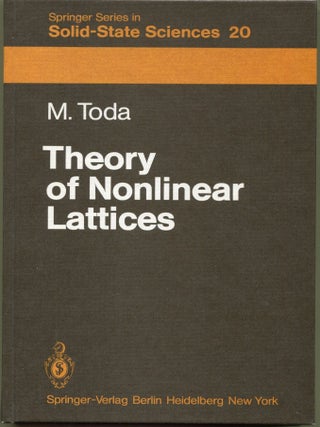 Item #000011820 Theory of Nonlinear Lattices. Morikazu Toda