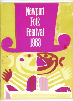Item #000011975 Newport Folk Festival 1963. Counterculture, Bob Dylan, Mississippi John Hurt