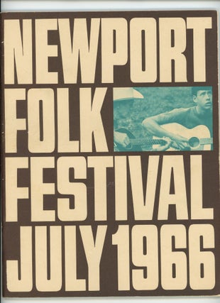 Item #000011997 Newport Folk Festival July 1966. Counterculture, Folk Music