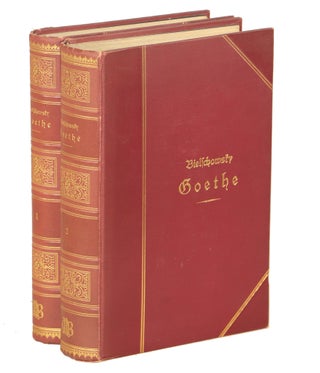 Item #000012073 Goethe; Sein Leben und seine Werte [= HIs Life and His Work]. Dr. Albert...