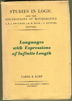 Item #000012171 Languages With Expressions of Infinite Length. Carol R. Karp