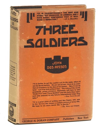 Item #000012362 Three Soldiers. John Dos Passos