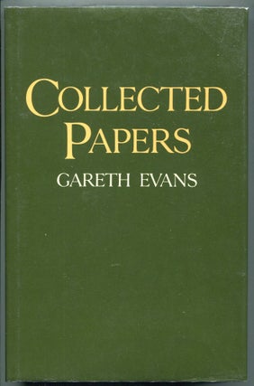 Item #000012423 Collected Papers. Gareth Evans