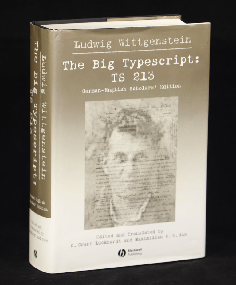 Item #000012470 The Big Typescript TS 213; German-English Scholars' Edition. Ludwig Wittgenstein.