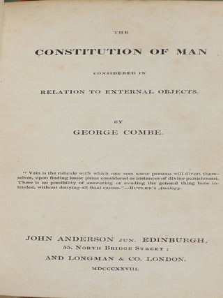 The Constitution of Man Considered in Relation to External Objects