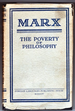 Item #000012553 The Poverty of Philosophy. Karl Marx
