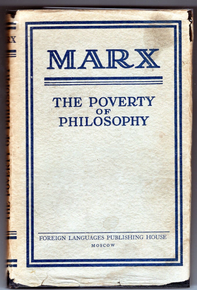 Item #000012553 The Poverty of Philosophy. Karl Marx.