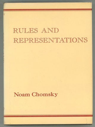 Item #000012679 Rules and Representations. Noam Chomsky