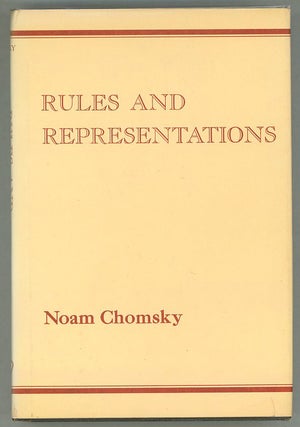 Item #000012679 Rules and Representations. Noam Chomsky
