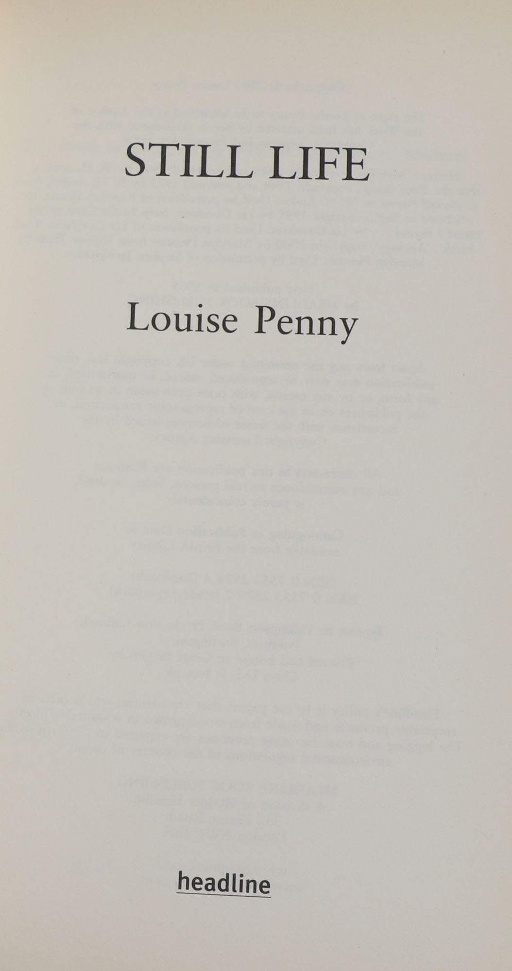 louise penny - still life - Books - AbeBooks