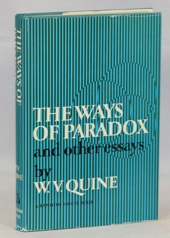Item #000012791 The Ways of Paradox and Other Essays. W. V. Quine, Willard Van Orman.