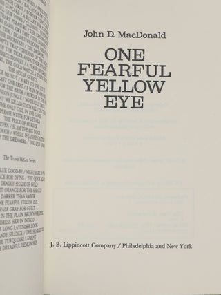 One Fearful Yellow Eye
