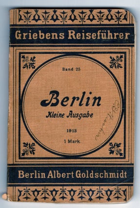 Item #000012875 Berlin; Kleine Ausgabe [= Small Edition]. Germany, Pocket Travel Guides, Maps