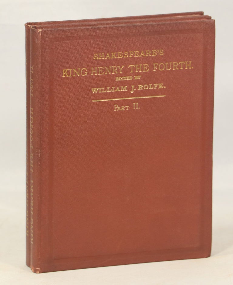Item #000012940 Shakespeare's History of King Henry the Fourth; Part 1; Part 2. Shakespeare, William.