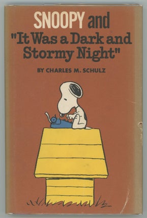 Item #000012962 Snoopy and "It Was a Dark and Stormy Night" Charles M. Schulz, Peanuts