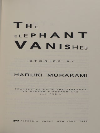 The Elephant Vanishes