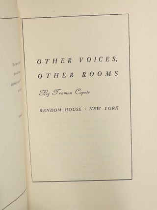 Other Voices, Other Rooms