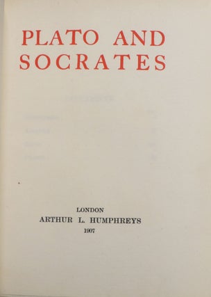 Plato and Socrates