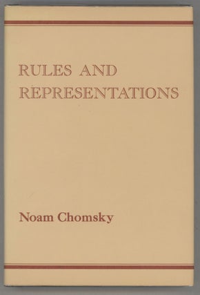 Item #000013304 Rules and Representations. Noam Chomsky