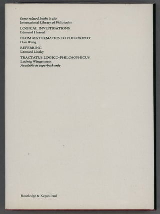 Meaning, Quantification, Necessity; Themes in Philosophical Logic