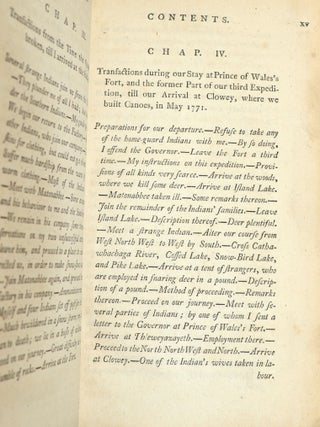 A Journey from Prince of Wales's Fort, in Hudson's Bay, to the Northern Ocean; Undertaken by Order of The Hudson's Bay Company, for the Discovery of Copper Mines, a North West Passage, &c. In the Years 1769, 1770, 1771, & 1772.