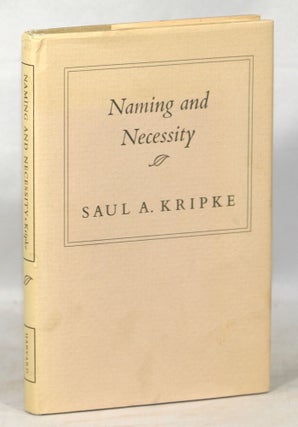 Item #000013750 Naming and Necessity. Saul Kripke