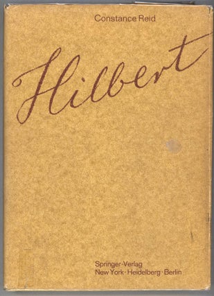 Item #000013836 Hilbert; With an Appreciation of Hilbert's Mathematical Work by Hermann Weyl....