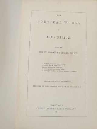 The Poetical Works of John Milton