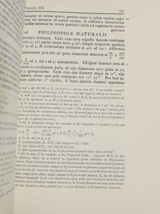 Isaac Newton's Philosophiae Naturalis Principia Mathematica; The Third Edition (1726) with Variant Readings