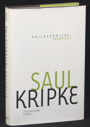 Item #000013990 Philosophical Troubles; Collected Papers, Volume I. Saul A. Kripke