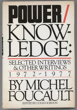 Item #000014026 Power/Knowledge: Selected Interviews and Other Writings 1972-1977. Michel Foucault
