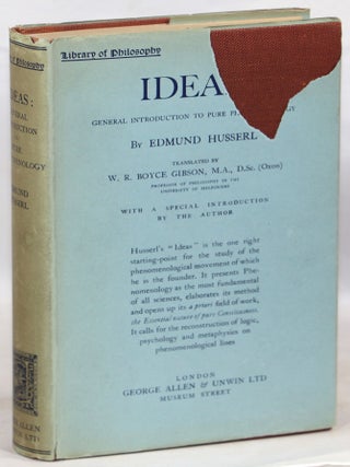 Item #000014073 Ideas: General Introduction to Pure Phenomenology. Edmund Husserl