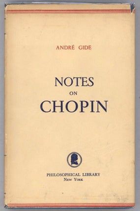 Item #000014127 Notes on Chopin. André Gide