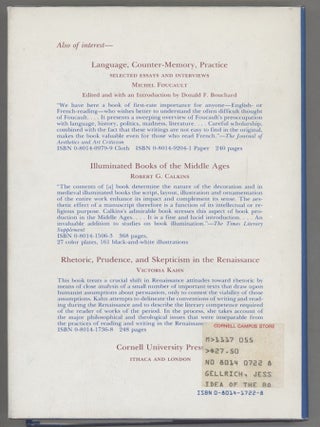 The Idea of the Book in the Middle Ages; Language Theory, Mythology, and Fiction