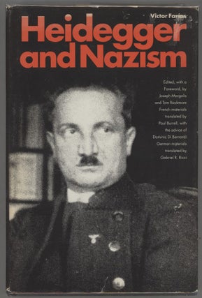 Item #000014403 Heidegger and Nazism. Victor Farías