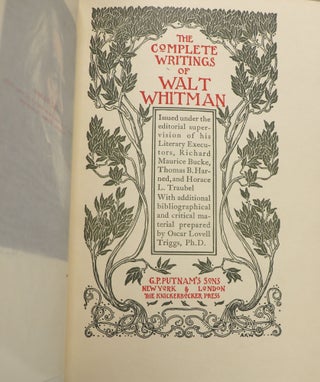 The Complete Writings of Walt Whitman