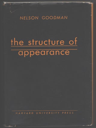 Item #000014644 The Structure of Appearance. Nelson Goodman